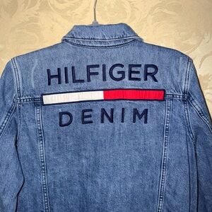 Tommy Hilfiger Denim Jacket with Red Accents